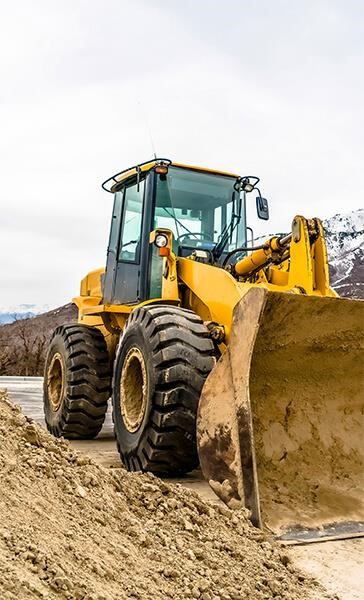 Wheel Loader with Bucket Attachment
