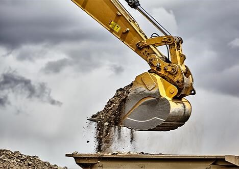 Excavator Arm with Bucket